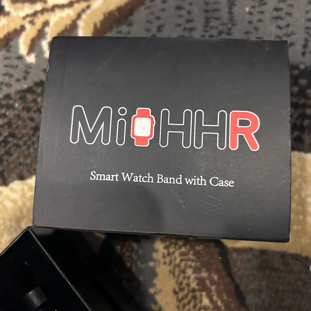 Mi Black Metal Smartwatch Case with Band